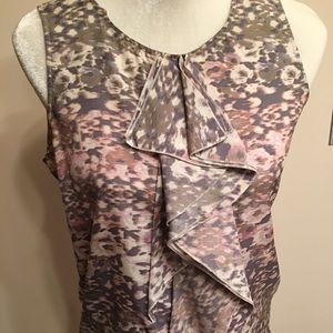 Ruffle sleeveless top